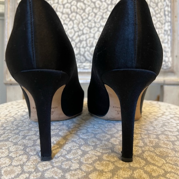 Anne Klein Satin Pumps with Crystal Floral Design - Picture 3 of 6